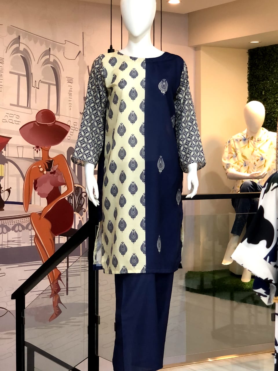 Tabassum digital print 2 pc