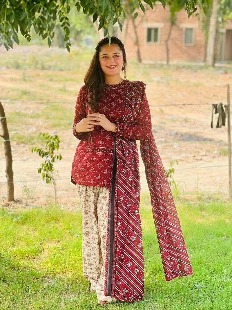 Tabassum 3 PCs with Farshi shalwar