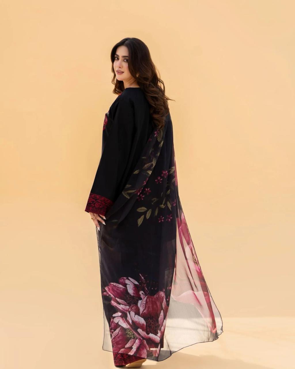 Tabassum lawn 3 pc(Farshi Shalwar)