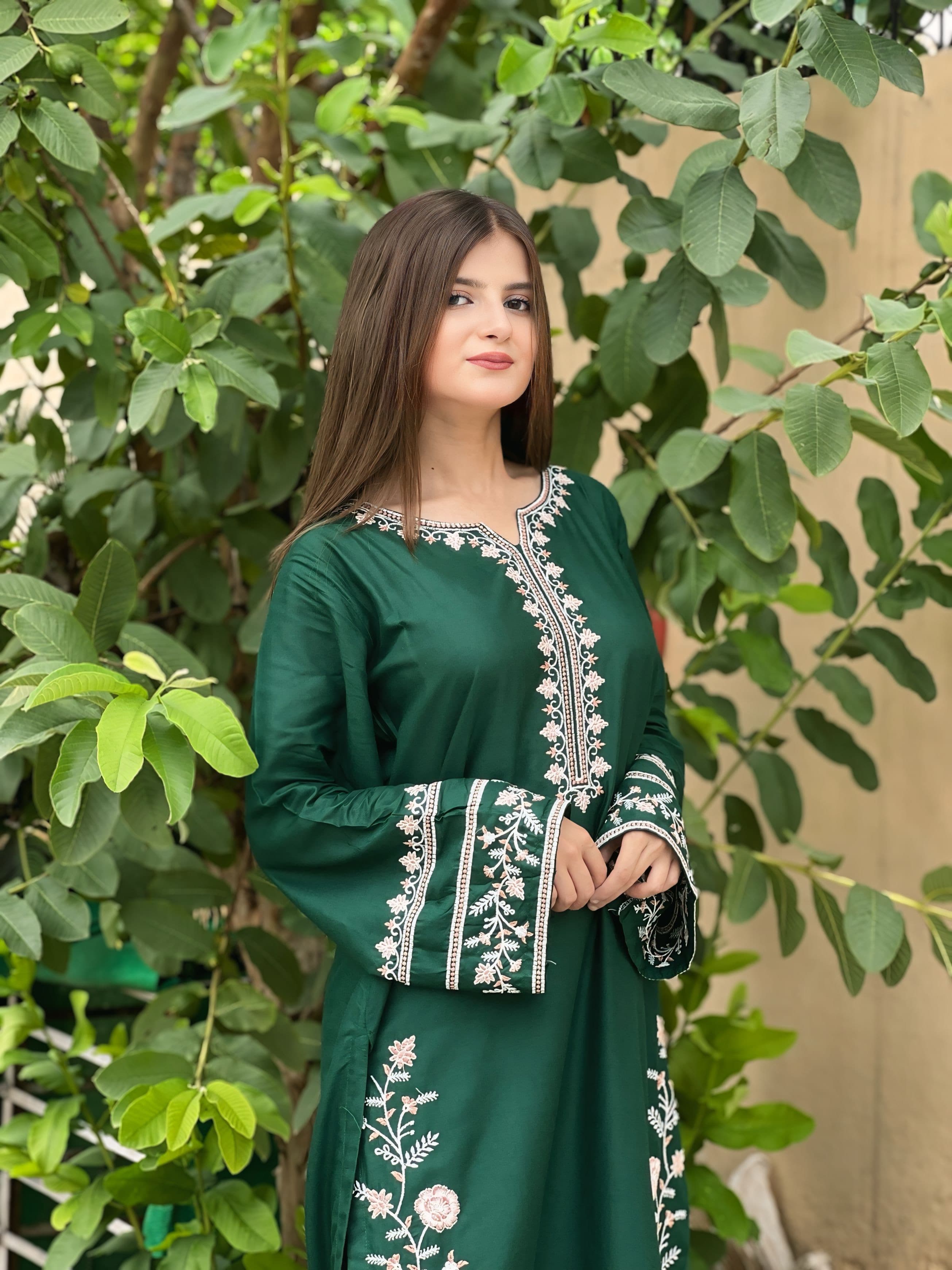 Tabassum 14 august Embroidery long length 2 pc